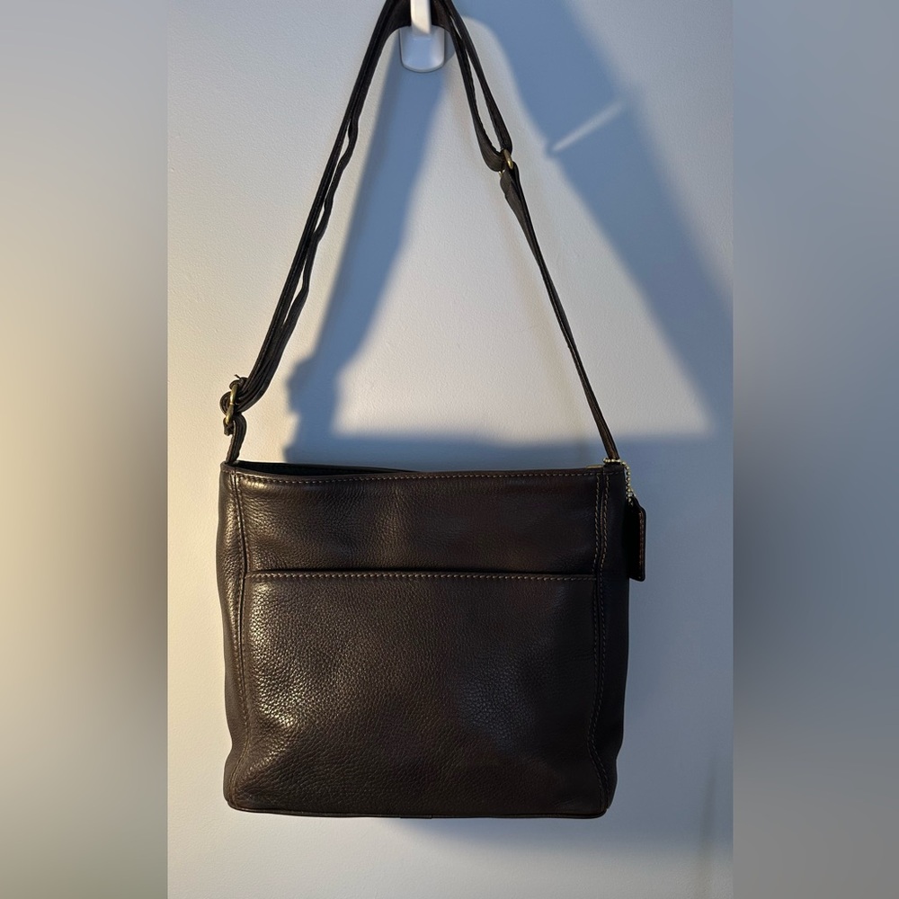 Coach Vintage 1997 Sonoma Pocket Zip Bag Chocolate Brown- Costa Rica- 4924